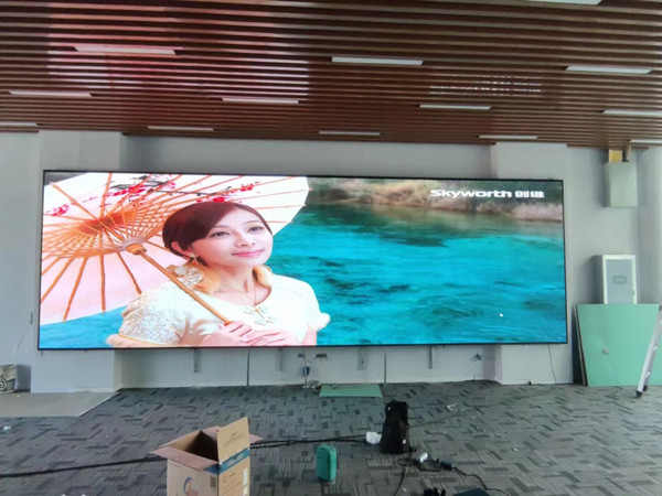新疆P1.53led小间距屏安装案例